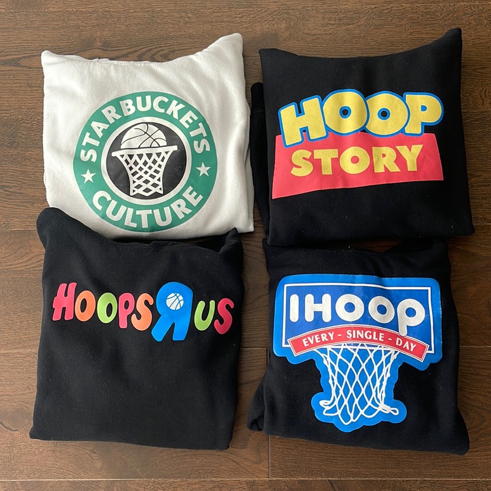 Bundle of 4 Basketball Hoodies - Medium